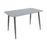Vista aluminum table in anthracite shade 120x70x72cm