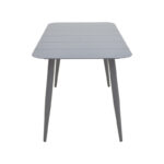 Vista aluminum table in anthracite shade 120x70x72cm - Image 3