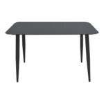 Vista aluminum table in black shade 150x80x72cm - Image 2
