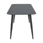 Vista aluminum table in black shade 150x80x72cm - Image 3
