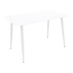 Vista aluminum table in white shade 150x80x72cm