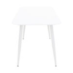Vista aluminum table in white shade 150x80x72cm - Image 3