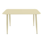 Vista aluminum table in champagne shade 150x80x72cm - Image 2
