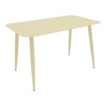 Vista aluminum table in champagne shade 150x80x72cm
