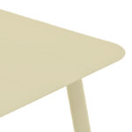 Vista aluminum table in champagne shade 150x80x72cm - Image 4