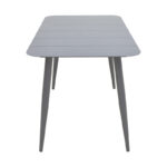 Vista aluminum table in anthracite shade 150x80x72cm - Image 3