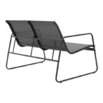 Outdoor living set Veranda textilene-metal in anthracite color - Image 4