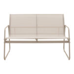 Outdoor living set Veranda textilene-metal in cappuccino color - Image 5