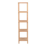 Floor shelf Zendia fir wood in natural color 35x30x130cm - Image 2