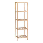 Floor shelf Zendia fir wood in natural color 35x30x130cm