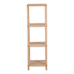 Floor shelf Zendia fir wood in natural color 35x30x100cm - Image 2