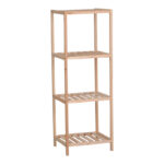 Floor shelf Zendia fir wood in natural color 35x30x100cm