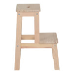 Stepstool Tiere pine wood in natural color 36x36x49cm - Image 2