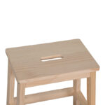Stepstool Tiere pine wood in natural color 36x36x49cm - Image 3