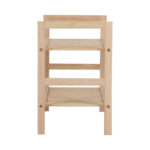 Shoe rack for 8 pairs of shoes Steper fir wood in natural color 71x26x40cm - Image 3