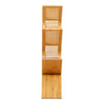 Bookcase Tome bamboo in natural color 63x20x92cm - Image 3