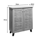 Shoe cabinet Mantam 12 pairs sonoma 78x34x87cm - Image 6