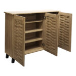 Shoe cabinet Mantam 16 pairs sonoma 115.5x34x87cm - Слика 2