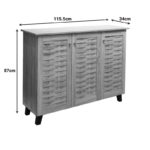 Shoe cabinet Mantam 16 pairs sonoma 115.5x34x87cm - Слика 6