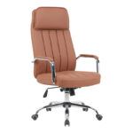 Morales pu brown manager's office chair 60x70x118-124cm