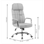 Morales pu brown manager's office chair 60x70x118-124cm - Слика 6