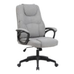 Kamora director's office chair, grey fabric, 66x67x103-111cm