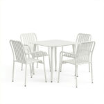 Dining set Heven Vista set of 5 pices black aluminum 80x80x72cm - Image 2