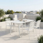 Dining set Heven Vista set of 5 pices black aluminum 150x80x72cm