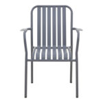 Dining set Heven Vista set of 3 pieces anthracite aluminum 80x80x72cm - Image 5