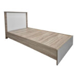 Bed with mattress Athos-Nemesis sonoma-white 90x190cm - Image 2