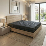 Bed with mattress Athos-Resty sonoma 160x200cm