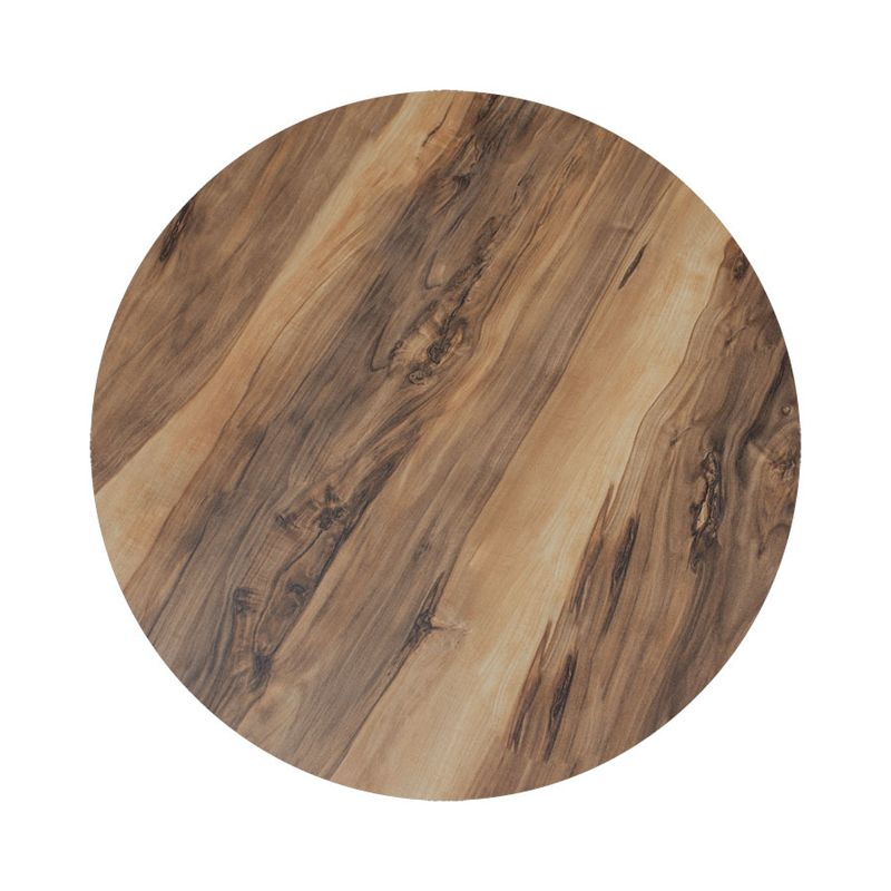 215-000066 Table top Noble Werzalit walnut Φ60cm, 25mm thick - Слика 1