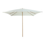 Professional umbrella Solis metal - aluminum one-piece pole in natural finish-cream shade 250x250x235cm