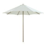 Professional umbrella Mawoo metal - aluminum one-piece pole in white-sand shade D250x235cm