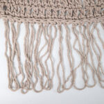 Shelto macrame poly-cotton shade net in beige shade 200x200x27cm - Image 4