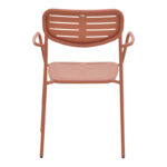 Stackable armchair Deraby terracotta metal 56x45.5x83cm - Image 6