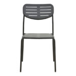 Stackable chair Deraby black metal 52.5x45.5x83cm - Image 5