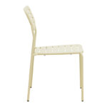 Stackable chair Deraby cream metal 52.5x45.5x83cm - Image 4
