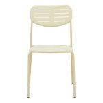 Stackable chair Deraby cream metal 52.5x45.5x83cm - Image 5