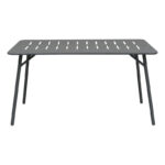 Table Moraja black metal 140x80x70cm - Image 2