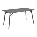 Table Moraja black metal 140x80x70cm