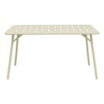 Table Moraja cream metal 140x80x70cm - Image 2