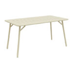 Table Moraja cream metal 140x80x70cm