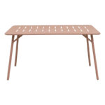 Table Moraja terracotta metal 140x80x70cm - Image 2