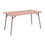 Table Moraja terracotta metal 140x80x70cm
