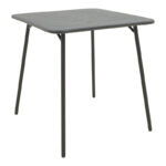 Table Moraja black metal 70x70x73cm