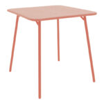 Table Moraja terracotta metal 70x70x73cm