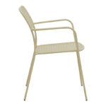 Stackable armchair Federal cream metal 57x58x81.5cm - Image 4