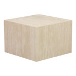 Side tables set 2pcs Coffina mdf in travertine look - Image 3