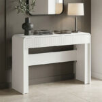 Console table Zaplen mdf in white color 110x38x75cm